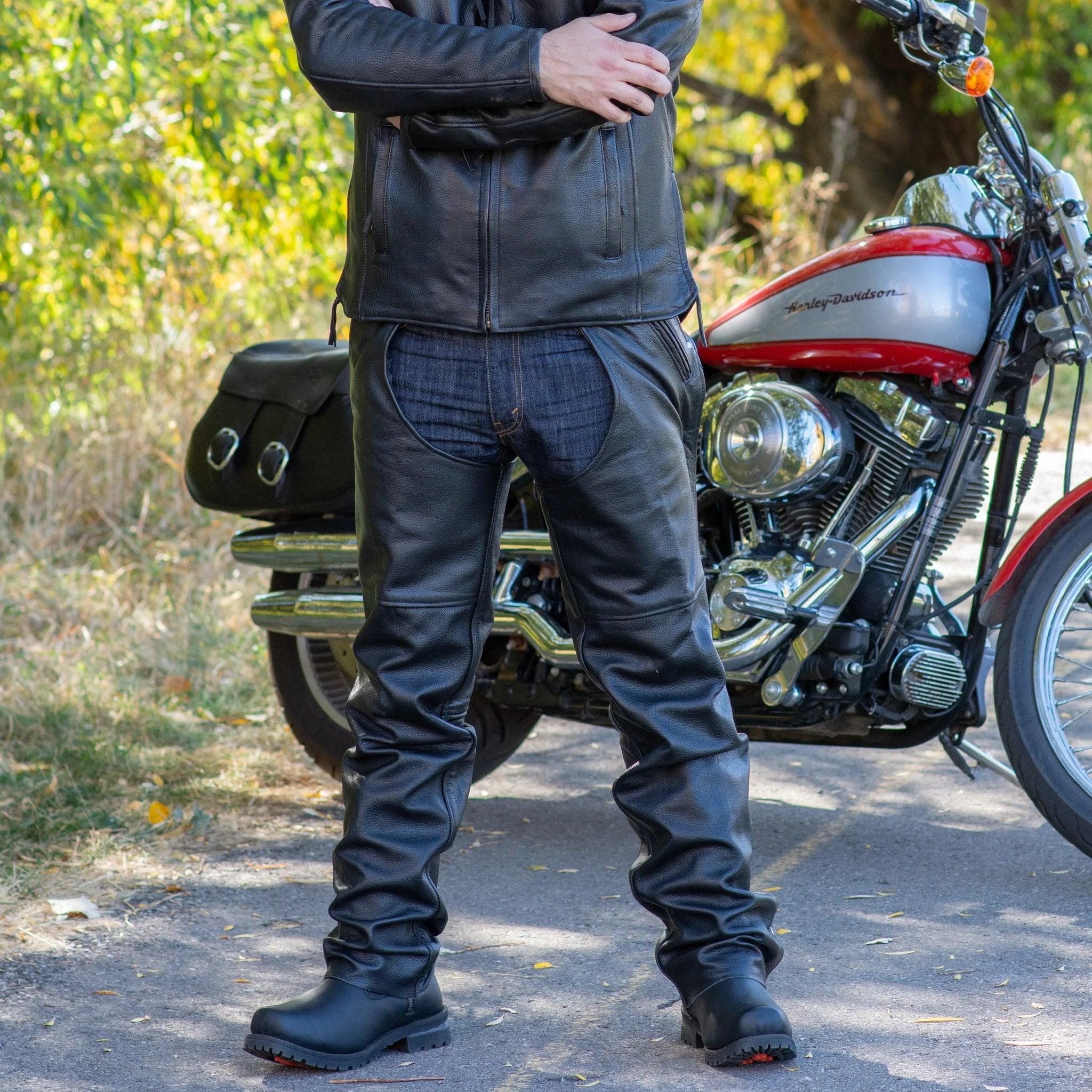 Leather Cool Motorcycle Pants