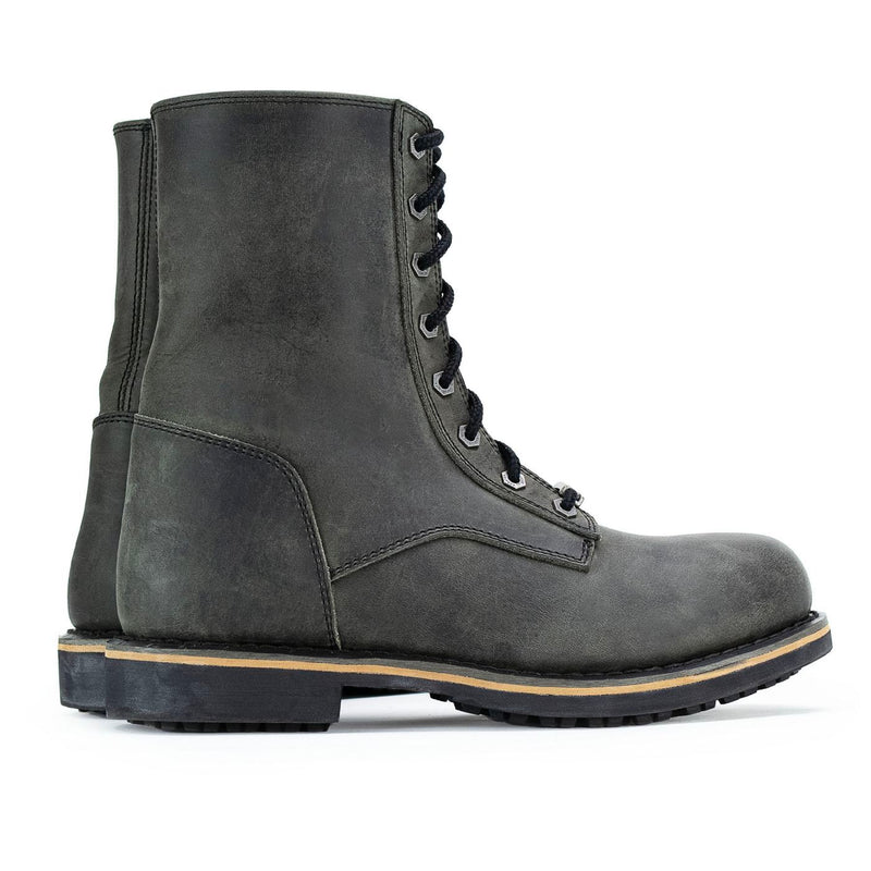 Men's Antique Black High Rise Lace Up Boots