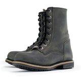 Men's Antique Black High Rise Lace Up Boots