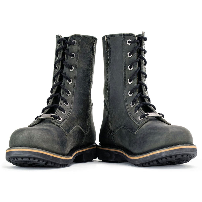 Men's Antique Black High Rise Lace Up Boots