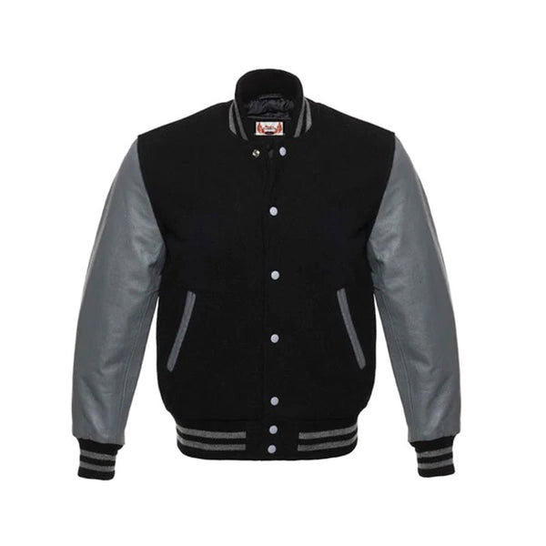Multi-Patches Mixed Leather Varsity Blouson - Ready-to-Wear
