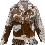 Men's Cowhide Western Fringe Jacket