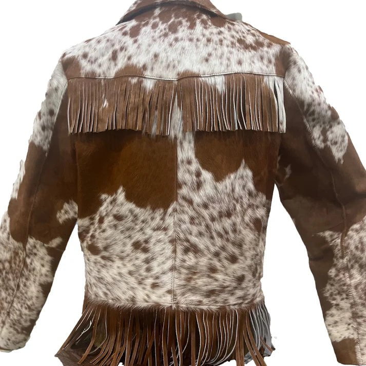 Men's Cowhide Western Fringe Jacket