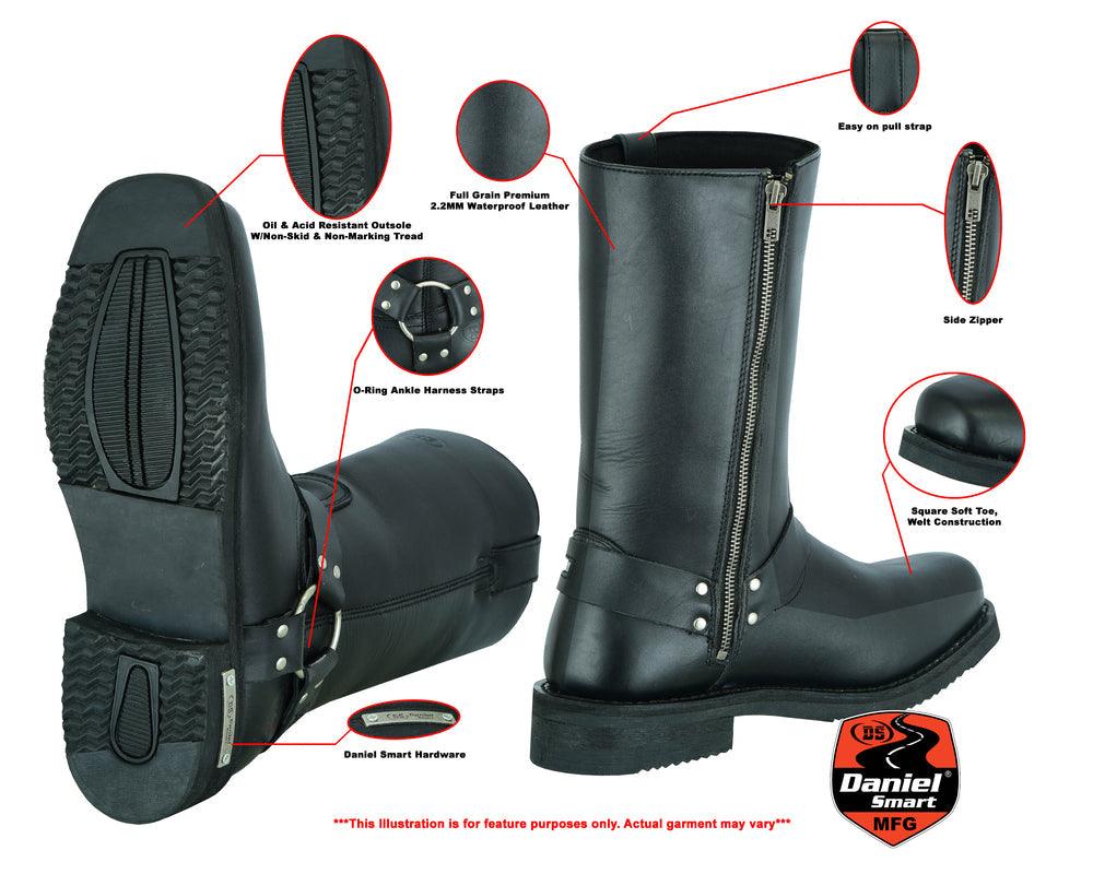 Steel toe harness boots online