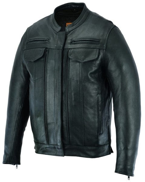 Men's Outlaw Style Modern Utility Motorcycle Jacket – MARA Leather