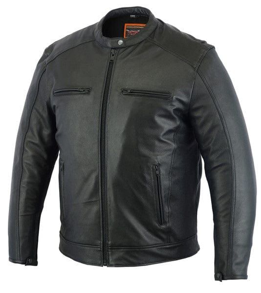 Men's Cruiser Leather Motorcycle Jacket - Black – MARA Leather