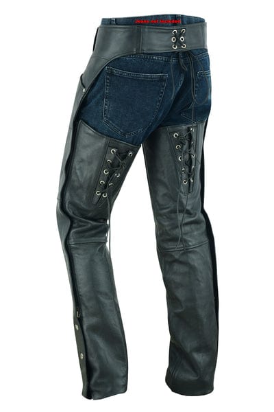 Black Leather hot Riding Chaps